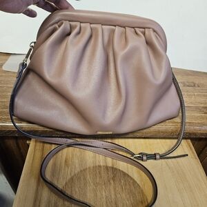 Aldo Brown Tan Clutch with Shoulder Strap